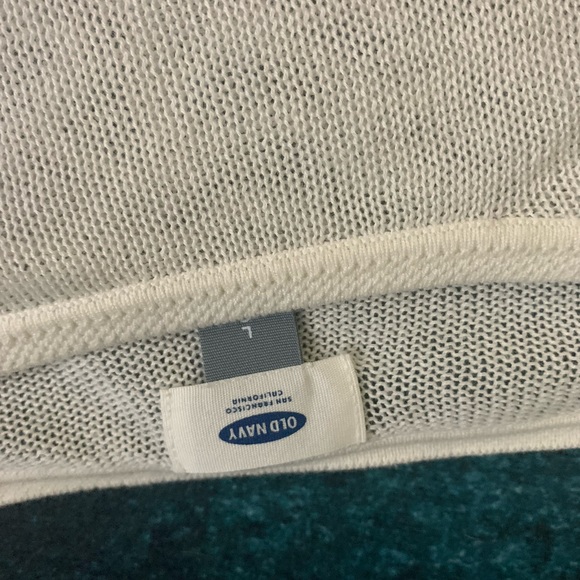 Old Navy- Size Large-Ivory knitted sweater blouse - Picture 2 of 4